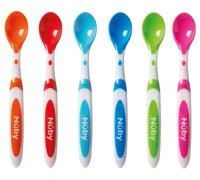 Nuby Baby Weaning Spoons 4+ Months 6 Pack