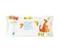 Nuby Baby Wipes 0+ month 80's, Long Lasting Effect Up To 4 Hours