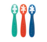Nuby Baby's First Spoons Set - (3-Pack) Feeding Utensils for Babies - 6+ Months