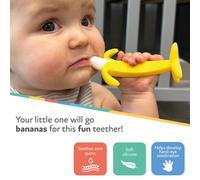 Nuby Banana Soothing Teether Easy Grip BPAFree Suitable from 3 Months