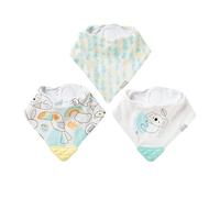 Nuby Bandana Baby Teething Bibs, Soft & Absorbent, 3-Pack, 3M+