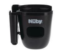 Nuby Buggy Cup Holder with Phone Holder | Universal Fit | Secure Attachment | 360° Rotation | Adjustable Position