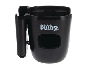 Nuby Buggy Cup Holder with Phone Holder | Universal Fit | Secure Attachment | 360° Rotation | Adjustable Position