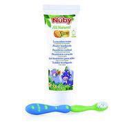 Nuby CG18045 All Natural Combo Pack - Complete Toothpaste and Toothbrush