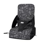Nuby Travel Booster Seat - Compact and Foldable | Baby Sit Up Seat | Weaning Toddler Chair | Suitable for Ages 6 Months Plus (Black & White Panda)