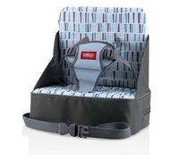 Nuby Easy Go Safety Lightweight High Chair Booster Seat, Great for Travel, Gray