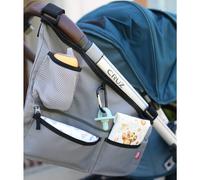 Nuby Fabric Side Stroller Organizer: Keeps Essentials Organized Gray