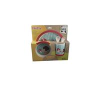 Nuby Feeding Set Lunch Bamboo And Maize Plate, Bowl, Cutlery, Cup