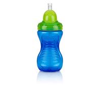 Nuby Flip It Beaker 300 ml with Dripless Straw – No-Spill – 12+ Months – Assorted Colours