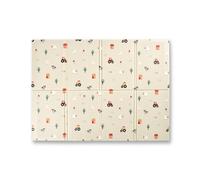 Nuby Fold n Go Reversible Play Mat - Easy Clean | Reversible | 120 x 90 cm | Suitable from Birth (Farmyard)