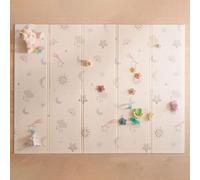 Nuby Foldable Reversible Baby Play Mat, 150 x 200 cm, XXL, 0M+, Rainbow | Waterproof Floormat, Easy to Clean with 2 Designs, Folds up for Easy Storage, Perfect for Fun Safe Baby & Toddler Play