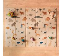 Nuby Foldable Reversible Baby Play Mat, 150 x 200 cm, XXL, 0M+, Safari
