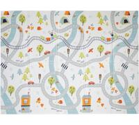 Nuby Foldable Reversible Play Mat - Easy Clean | Reversible | Waterproof | Suitable from Birth (Road)