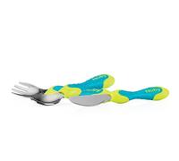 Nûby Fork/Spoon/Knife Stainless Steel Cutlery Set 12 + Months