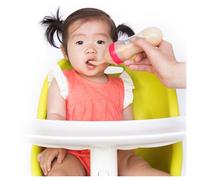 Nuby Garden Fresh Silicone Squeeze Feeder with Spoon and Hygienic Cover Colors May Vary