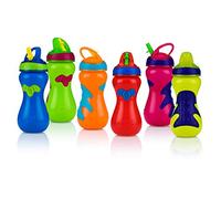 Nuby Gator Grip ID1275 Child's Sports Bottle with Built-in Drinking Straw 450 ml