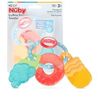 Nuby IcyBite Popsicle Donut and Ice Cream Teether Ring - 3+ Months Neutral