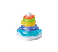 Nuby IcyBite Stacking Rings - Soothing Teether | Multiple Teething Surfaces | Refrigerator Safe | Suitable from 6 Months Plus