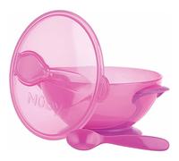 Nûby ID5419PINK Porridge Bowl with Suction Base and Spoon Pink