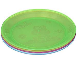 Nuby ID65670 Baby Food Dish Pack of 4 Patterned