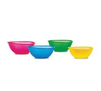Nuby ID65671 Baby Food Dish Pack of 4 Patterned