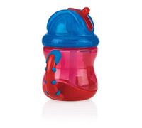 Nûby Leak-Proof No-Spill™ Flip-It™ Straw Cup with Handles, 240 ml, 12 M+