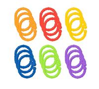 Nuby Linkables Baby Pram & Car Seat Toy Links, 18-Pack, Multicolour