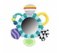 Nuby Look-at-Me Mirror Teether Toy Teal/Blue Monkey