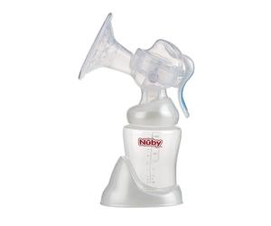 Nûby Manual Breast Pump for Easy and Convenient Suction with Large Silicone Teat and 240 ml Milk Collection Container