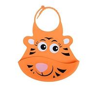 Nuby Monkey and Tiger - Roll-up Silicone Bib (Assorted)