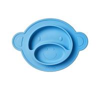 Nuby Monkey Mat Silicone Section Plate - Pink or Blue
