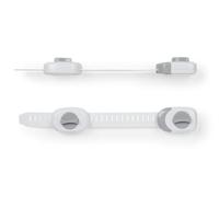 Nuby Multi Purpose Baby Safety Latches, Adjustable Strap, 2-Pack