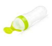 Nuby Muncheez Baby Food Squeeze Feeder with Spoon, Transparent