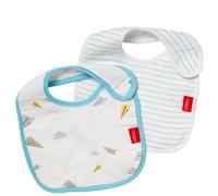 Nuby Muslin Snug n' Dry Bibs - 2 pack