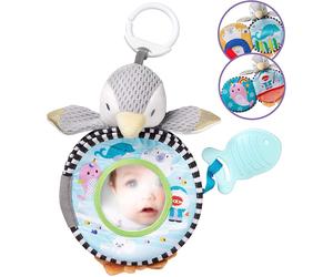 Nuby My First Soft Baby Book, Cuddly Penguin Plush Pram Toy, Sensory Story Book, Baby Toy 0-6 Months