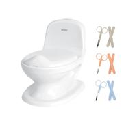 Nûby My Real Potty - Realistic Drain Sound Potty & Baby Nail Care Set (Not Selectable Colour: Pink, Grey or Blue) - Promotional Package