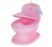 Nuby My Real Potty Training Toilet with Life-Like Flush Button & Sound for Toddlers & Kids, Pink