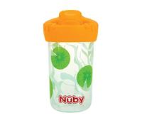 Nuby No Spill 3D Character Sippy Cup with Soft Touch Flo Silicone Top, 12 Ounce, Frog