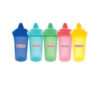 Nuby No-Spill Cup with Dual-Flo Valve, Sippy Cup for Baby and Toddler, 9 Ounce, Color May Vary (Package Includes Any 1 Random Color Sippy Cup Only)