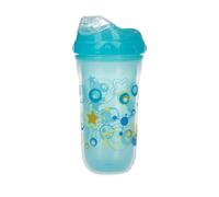 Nuby No-Spill Insulated Cool Sipper- Aqua, 1 Pack, 9oz/ 270 ml