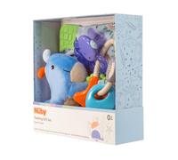 Nuby Ocean Friends Teething Gift Set - 3-Piece Keepsake Set | Comforter, IcyBite Teether & Rattle Teether | Gift Box Included | Suitable from Birth