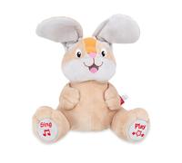 Nuby Peek a Boo Friends Animated Plush Toy with Music and Interactive Play Bunny - Easter Basket Stuffers for Kids for Kids or Toddlers