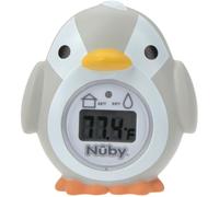 Nuby - Penguin shaped baby bath Digital thermometer - Easy to read screen - BPA free - Gray - Suitable from 0 months