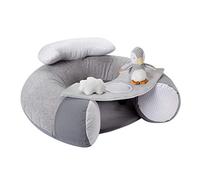 Nuby Penguin Sit-Me-Up Baby Seat. Inflatable Sit & Play Floor Seat with Tray and Baby Toys, 1 Count (Pack of 1)