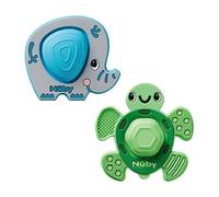 Nuby Pop-It Teether Toy ? Soothing Teether | Soft Silicone | Supports Sensory Needs | Suitable from Newborn (Pack of 2)