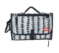 Nuby Portable Baby Changing Pad Station, Quick Wipe Clean Changing Mat with Built-in Pillow, Stripes Print