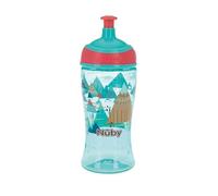 Nuby Printed Kids Pop Up Sipper Water Bottle - 12 oz