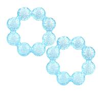 Nuby Pur Ice Bite Soother Ring Teether, 2 Count - Blue