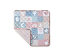 Nuby Quilted Baby Playmat - Padded Floormat with Anti Slip | Suitbale from Birth | Machine Washable | 127 x 127 cm (Patchwork)