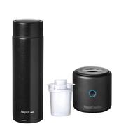 Nuby Rapid Cool & Sterilise Portable Bottle Making Kit - Includes RapidCool & RapidSterilise - Formula Feed in 2 Minutes | UV Steriliser | Kills 99.9% of Bacteria in 1 Minute (Black)